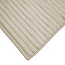 Zero twist ribbed towel bundle natural