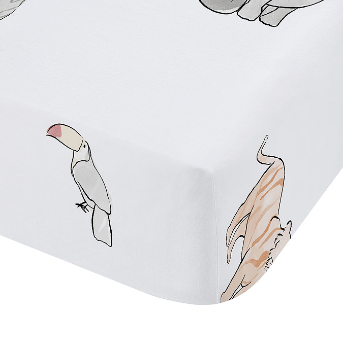 Zoo Animals Fitted Sheet