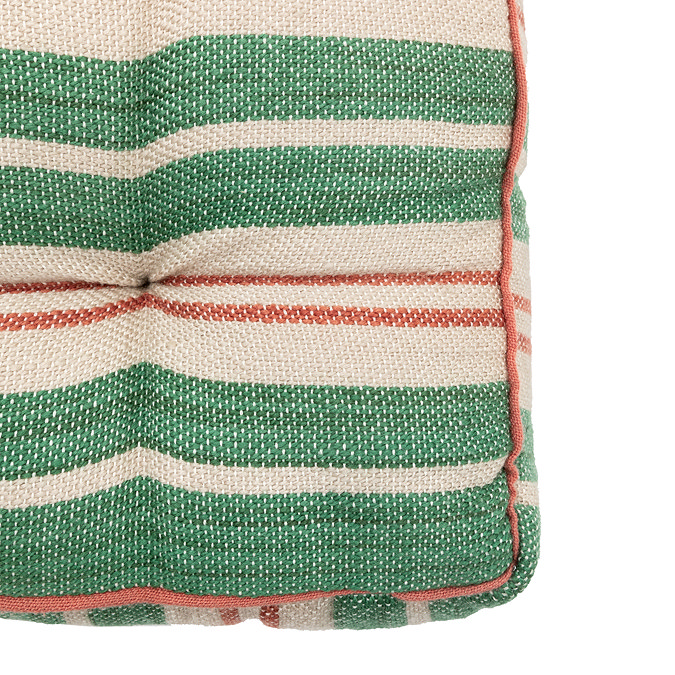 Zuma stripe woven floor cushion