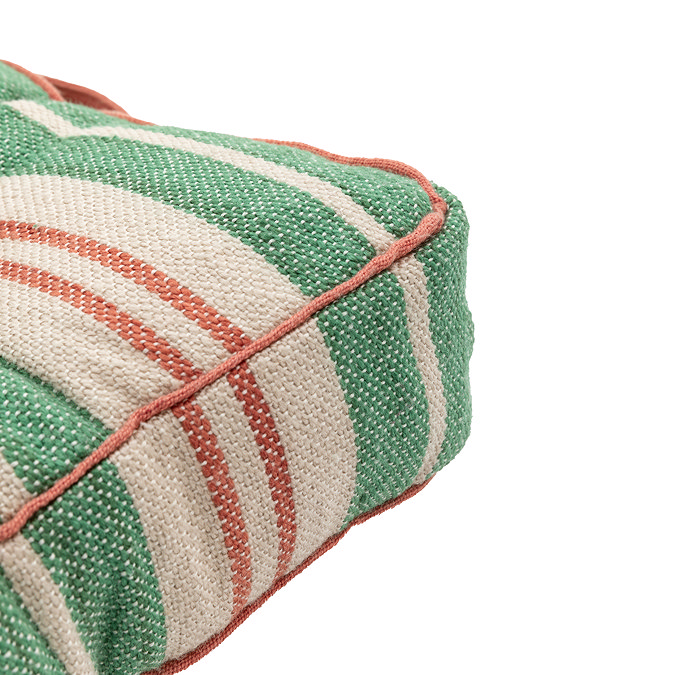 Zuma stripe woven floor cushion