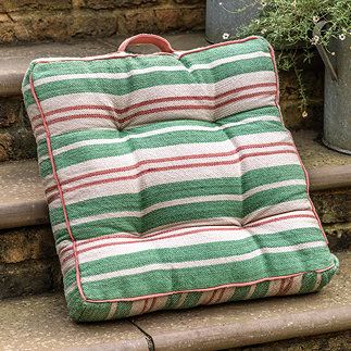 Zuma stripe woven floor cushion